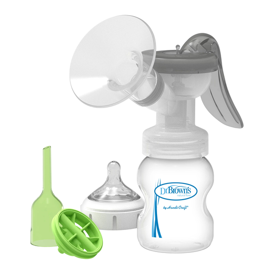 DrBrowns natural flow Breast Pump Instruction Manual