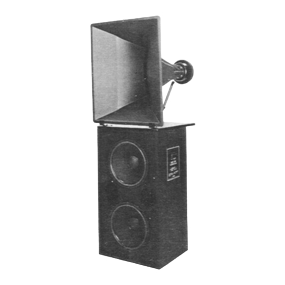 ELECTRO-VOICE TS9040D SPEAKER SYSTEM SPECIFICATIONS | ManualsLib