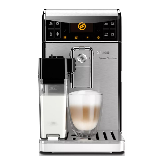 Saeco Gran Baristo HD8966 Quick Instruction Manual