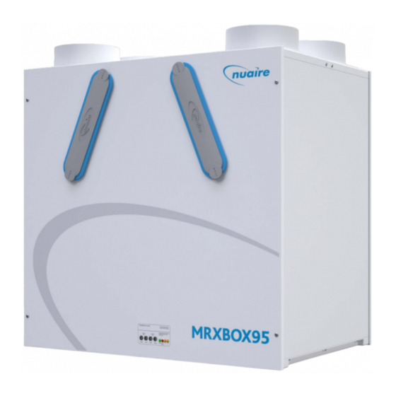NuAire MRXBOX95AB-WM2 Wall Mounted MVHR Manuals