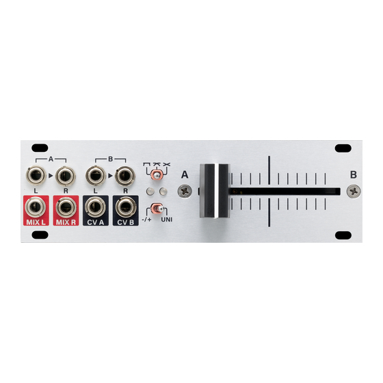 Intellijel XFADE 1U Manual