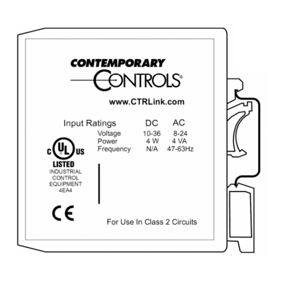 Contemporary Controls CTRLink EIM Series Installation Instructions