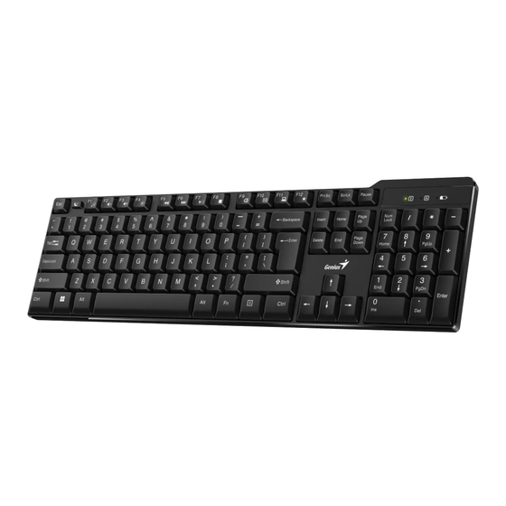 Genius KB-7100X Quick Manual