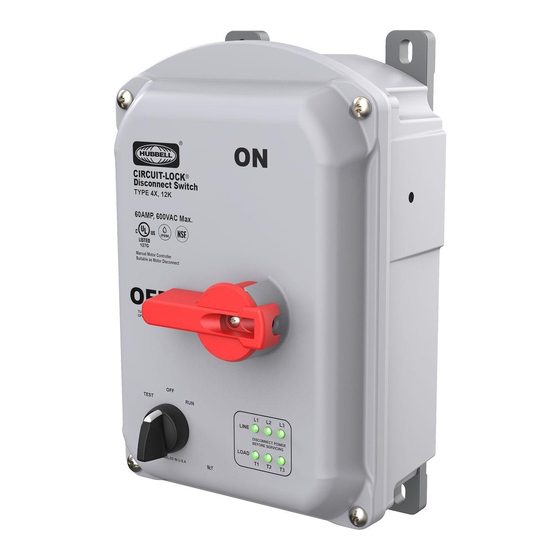 Hubbell CIRCUIT-LOCK HBLDS60 Series Manual