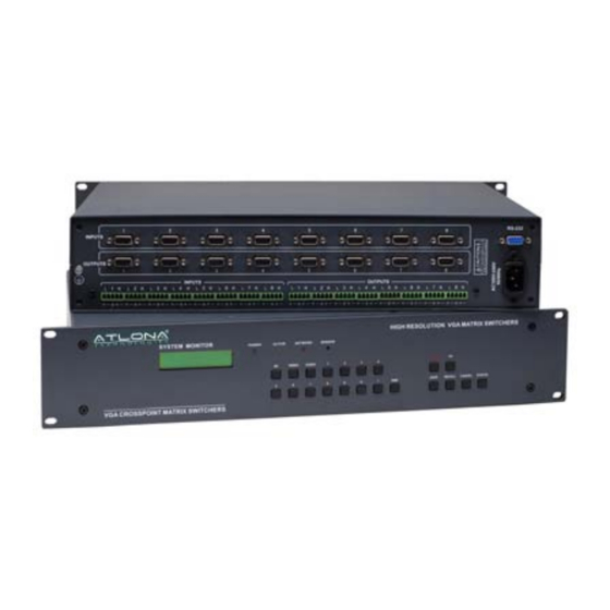 Atlona AT-VGA0801 TO AT-VGA9601 User Manual