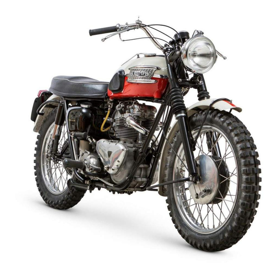 Triumph T120R Bonneville 120 Replacement Parts Manual