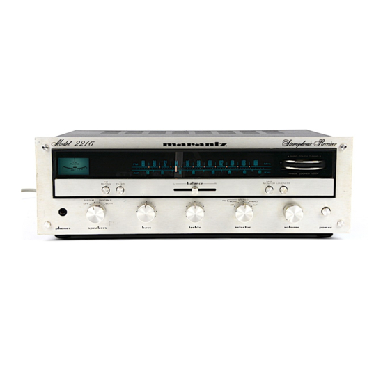 Marantz 2216 Service Manual