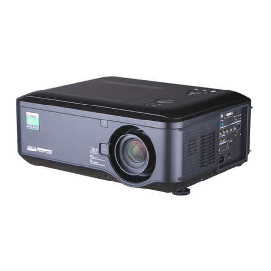 Digital Projection E-Vision 6800 3D Series Installation And Quick Start Manual