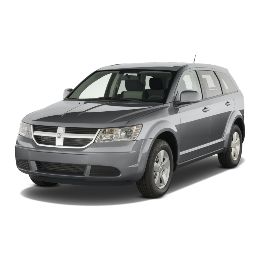 Dodge Journey 2009 Quick Reference Manual