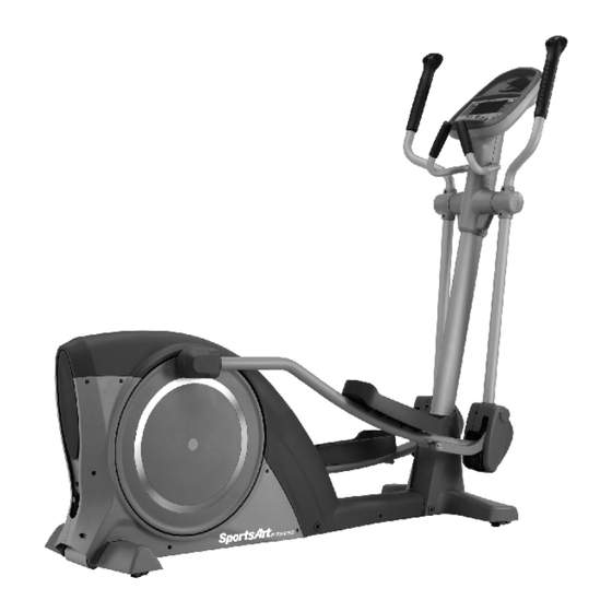 User Manuals: SPORTS ART E80C ELLIPTICAL Equipment