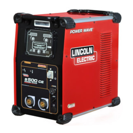 Lincoln Electric POWER WAVE S350 CE Operator's Manual