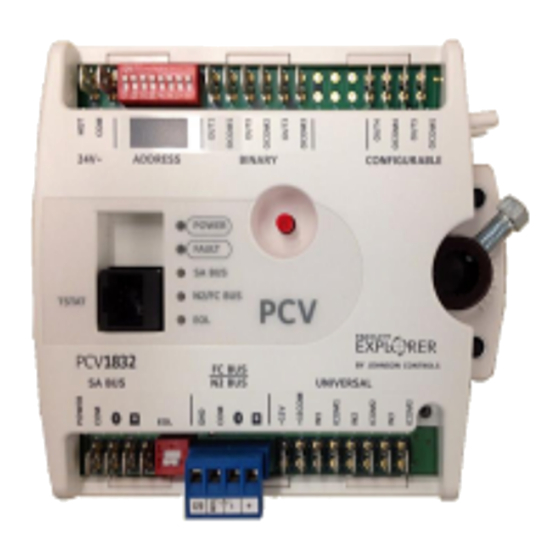Johnson Controls FX-PCV18 Series Installation Instructions Manual