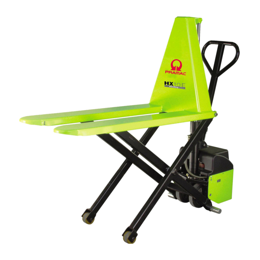 Lifter HX10E Use And Maintenance Manual
