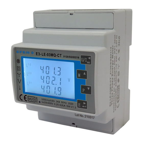 EFEN E3-LE-03MQ CT Manuals