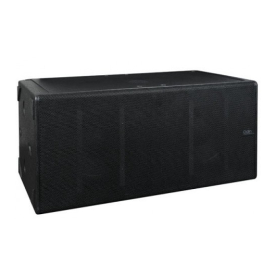 DAPAudio Odin S-218A Ultra Sub Manual