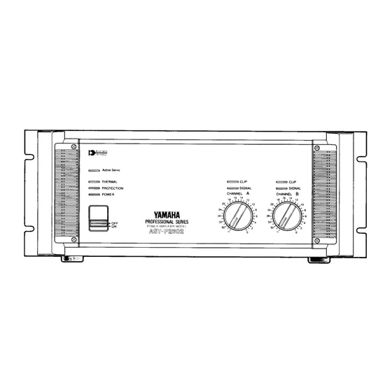 Yamaha PROFESSIONAL AST-P2602 Operating Manual