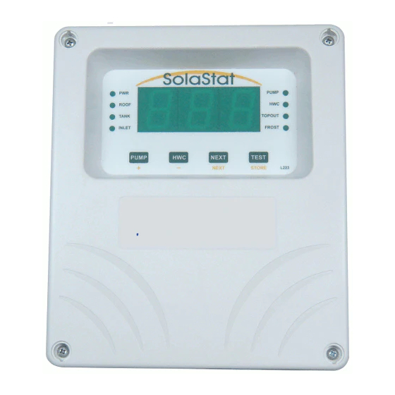 SolaStat -Pool Installation Manual