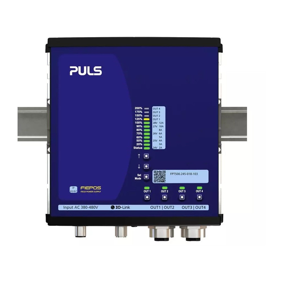 Puls FPT500.247-064-102 Quick Start Manual