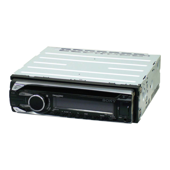 Sony CDX-GT575UI Service Manual