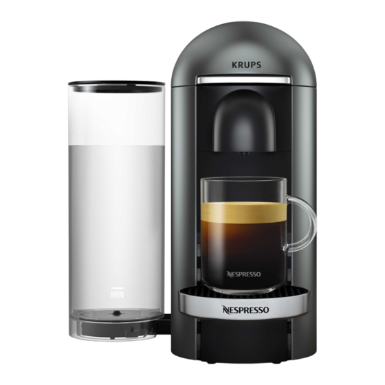 Nespresso KRUPS VERTUO YY2778FD TITA Manual