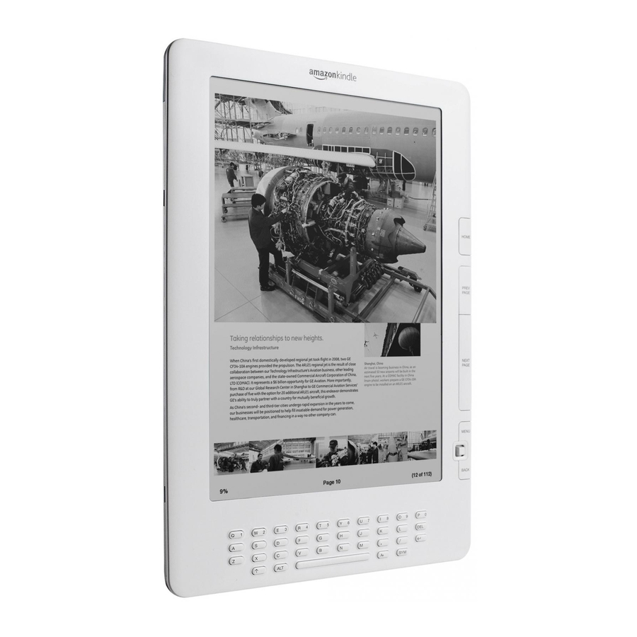 Amazon Kindle DX User Manual
