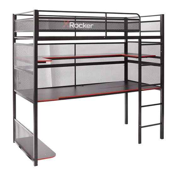 X Rocker GAMING BUNK BED 7118801 Manual