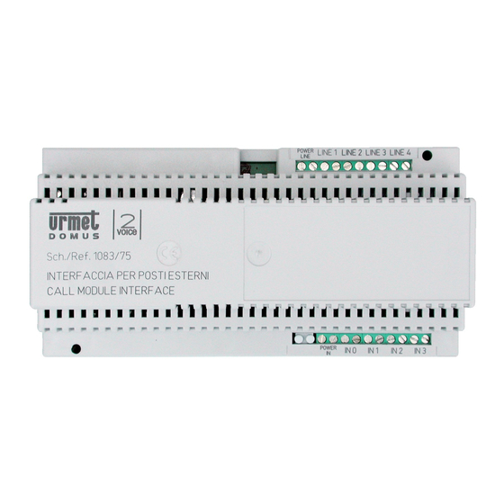 urmet domus 2 VOICE 1083/75 Manual
