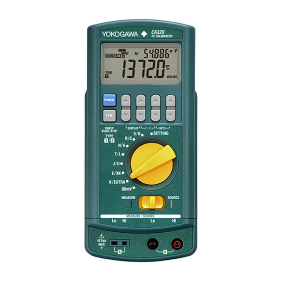 YOKOGAWA CA320 User Manual