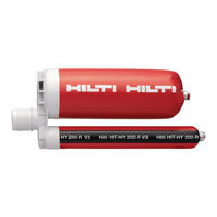 Hilti HIT-HY 200-R V3 Instructions For Use Manual