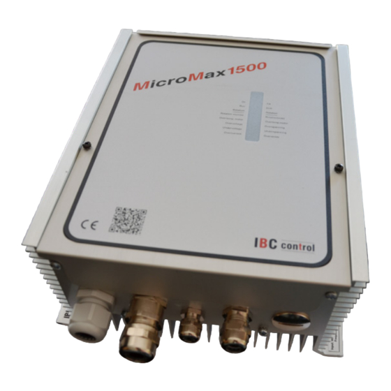 IBC control MicroMax1500 Manuals