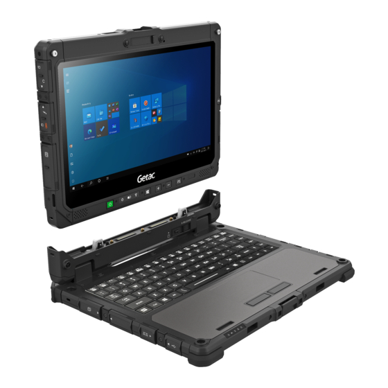 Getac K120 Quick Manual