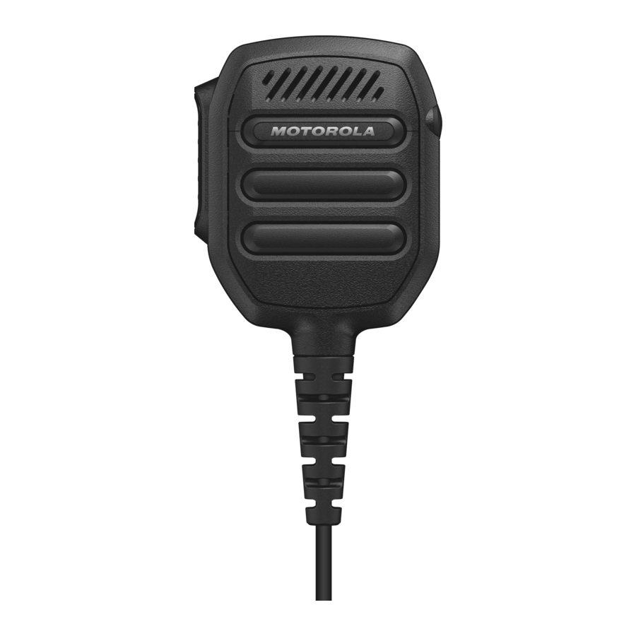 Motorola PMMN4148 - RM110 Remote Speaker Microphone Manual