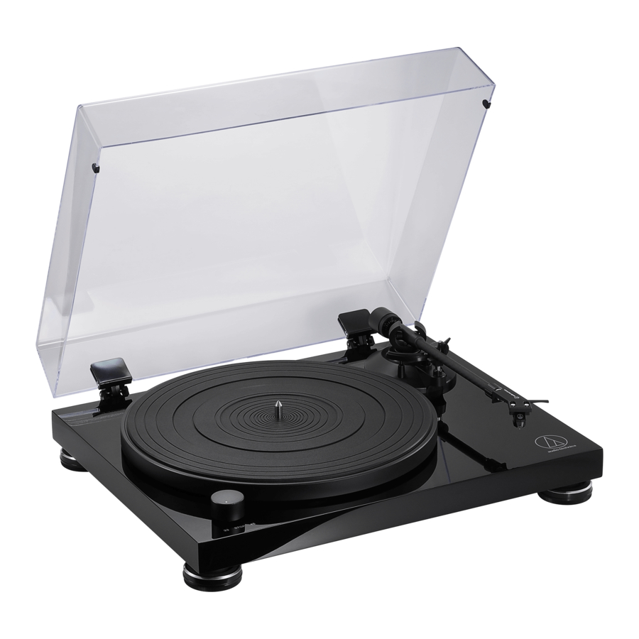 Audio-Techica AT-LPW50PB - Belt-Drive Turntable Manual
