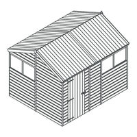 Mercia Garden Products SHIPLAP 01DTSHRAX1008SDFW-V1 General Instructions Manual