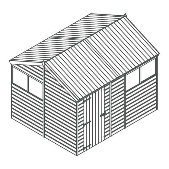 Mercia Garden Products SHIPLAP 01DTSHRAX1008SDFW-V1 General Instructions Manual