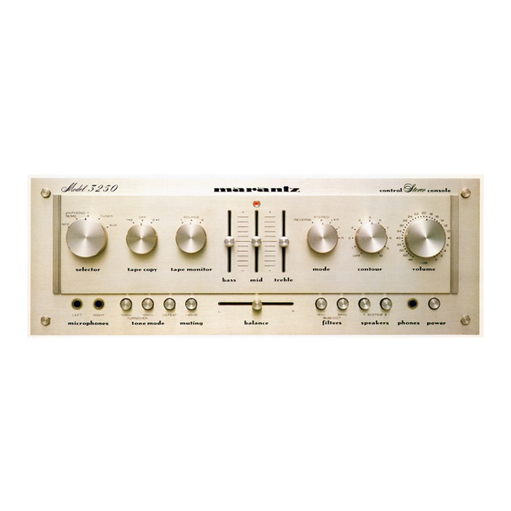 Marantz 3250 Manual