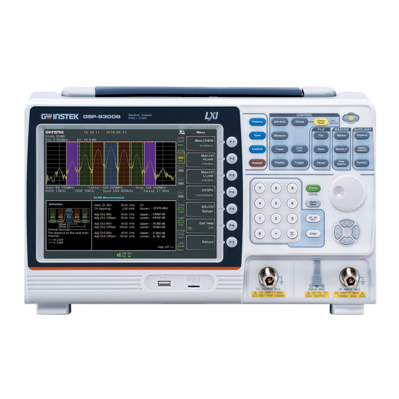 GW Instek GSP-9300B User Manual