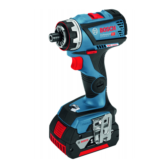 Bosch GSR 18V-60 FC Professional Original Instructions Manual