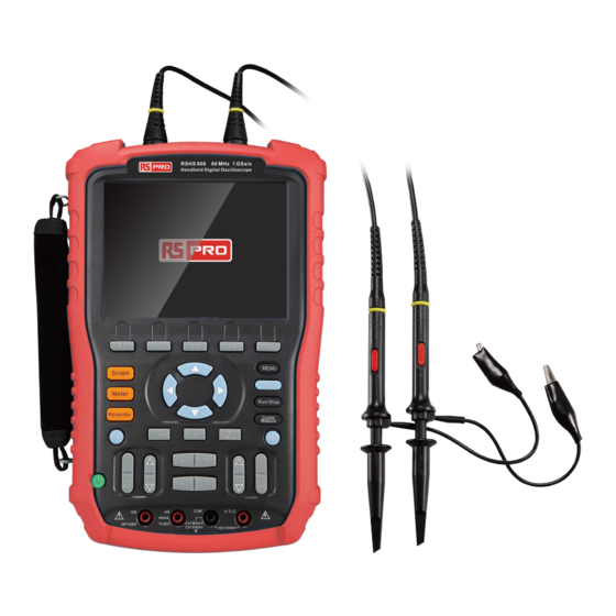 User Manuals: RS Pro RSHS800 Series Oscilloscope