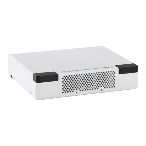 Rohde & Schwarz TSMA6B Getting Started