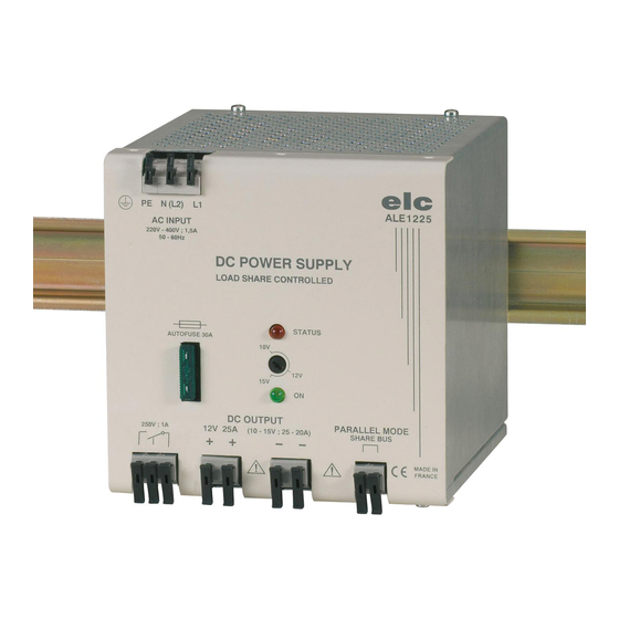 ELC ALE1225 Instruction Manual