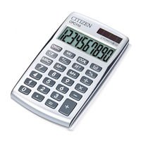 Citizen CPC-110 Instruction Manual