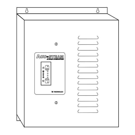 Thermolec Acu-Steam User And Maintenance Manual