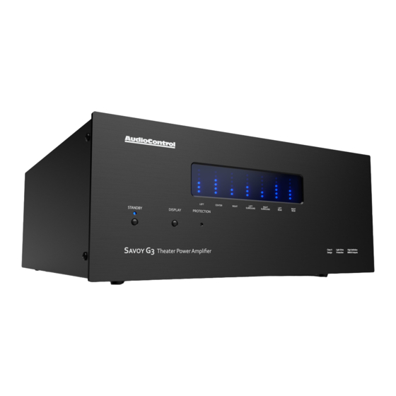 AudioControl Pantages G3 Professional Installer's Manual