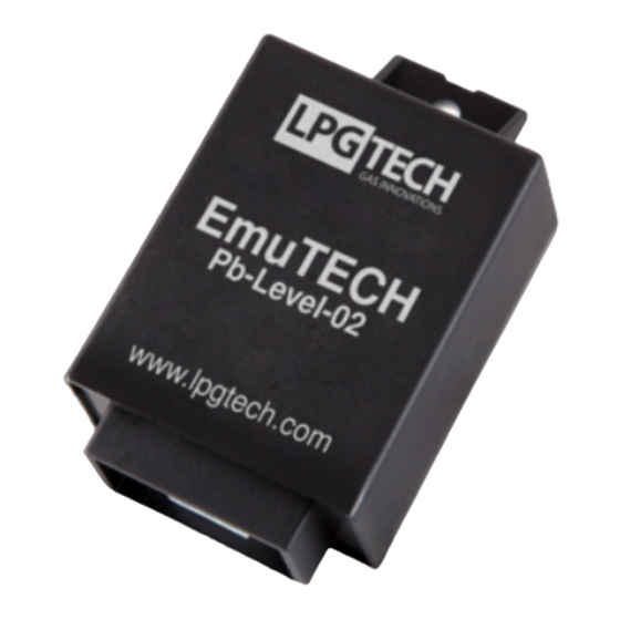 LPGTECH EmuTECH Pb-Level-02 Quick Start Manual
