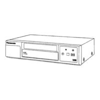 Panasonic AGTL700E Operating Instructions Manual