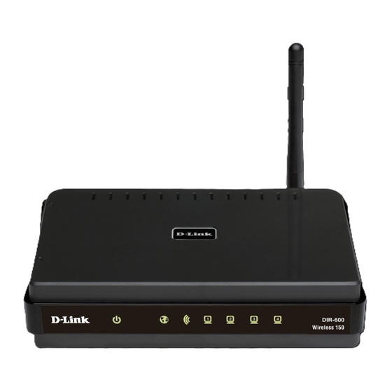 D-Link DIR-600 - Wireless N 150 Home Router User Manual