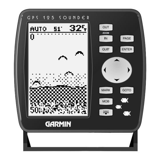 Garmin SOUNDER 125 Owner's  Manual  & Reference