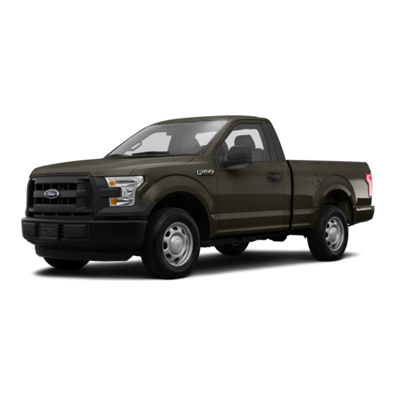 Ford 2015 F-150 Quick Reference Manual