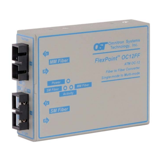 Omnitron Systems Technology FlexPointTM OC12FF Specifications